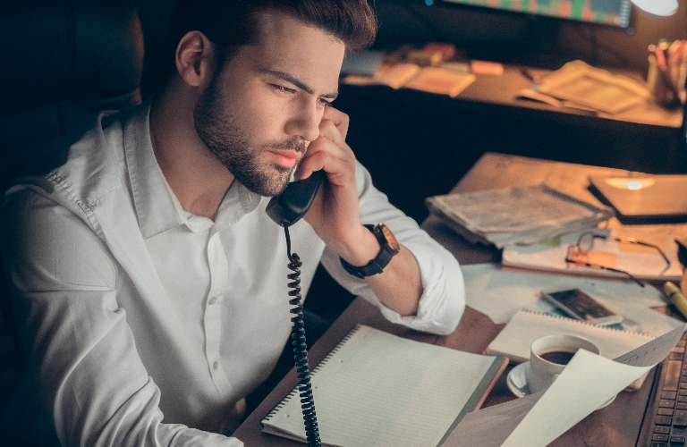 Man talking on the phone